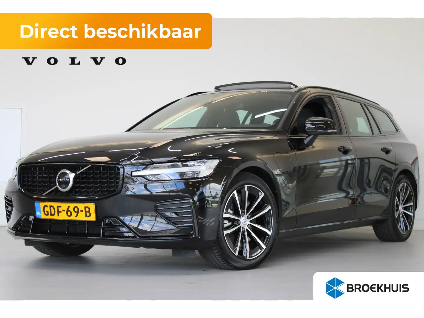 Volvo V60 T6 355PK Plus Dark | 360° | H&K Audio | Trekhaak | Zwart - 1