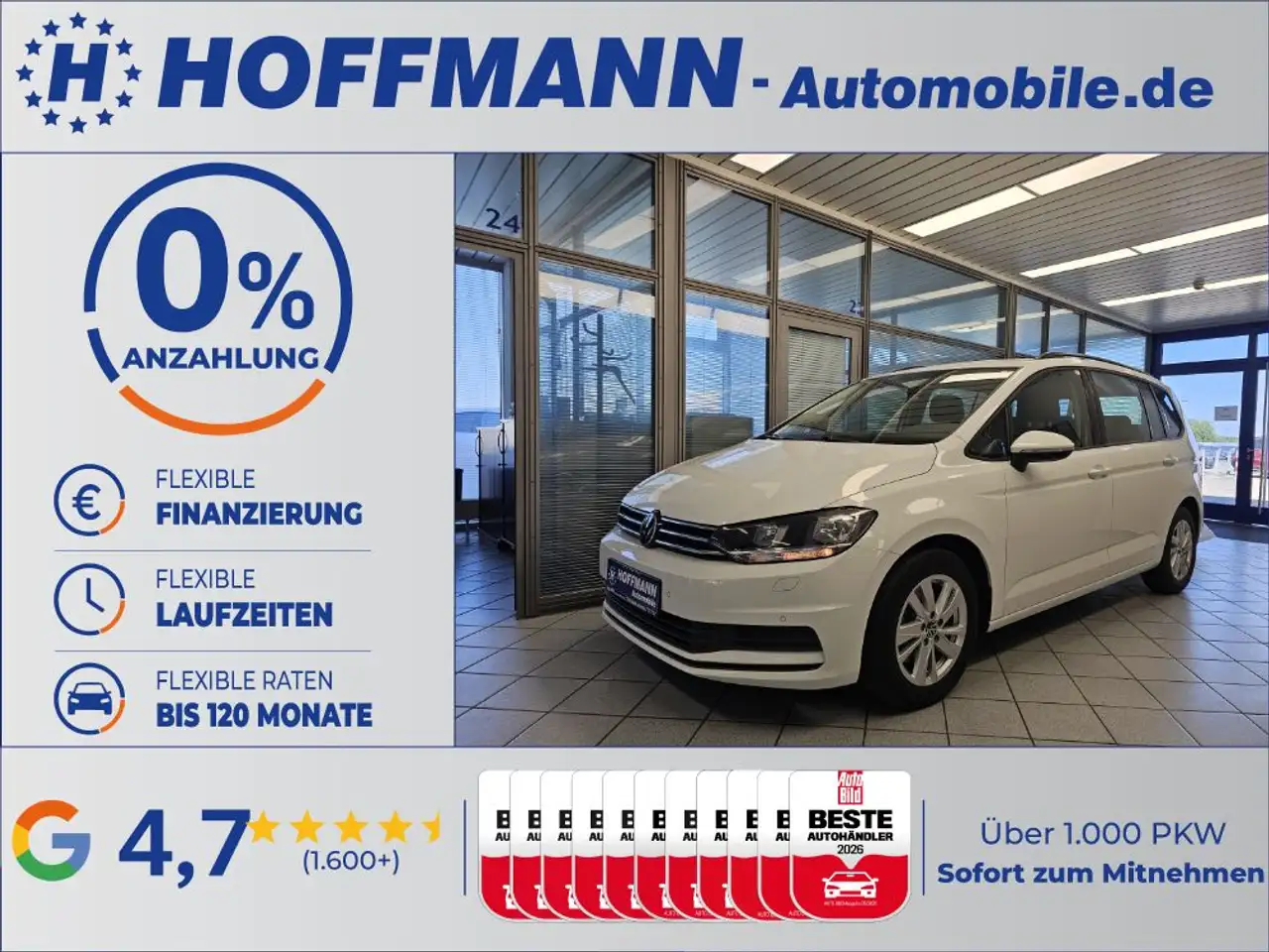 Volkswagen Touran Comfortline 7-Sitzer,AHK,Navi,PDC,SH