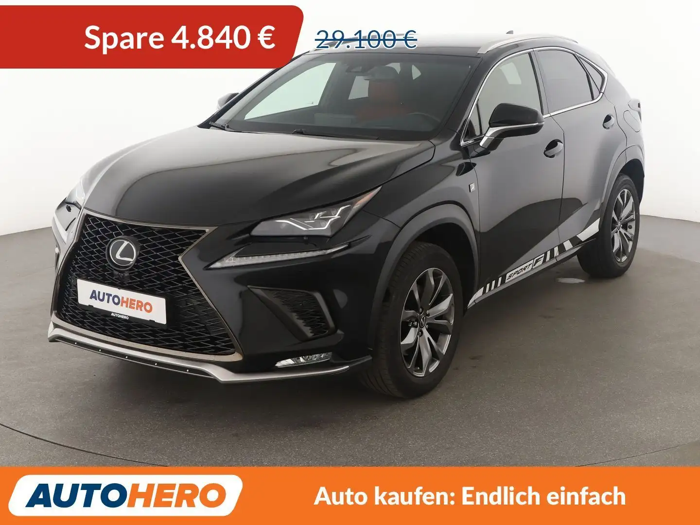 Lexus NX 300 NX 300t F SPORT AWD Aut.*NAVI*HEAD-UP*ACC*CAM*SHZ* Schwarz - 1