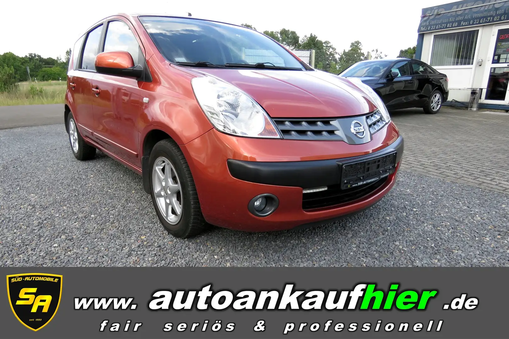 Nissan Note Acenta Klima TÜV neu! 1.Hand! erst 58Tkm! Oranžová - 1
