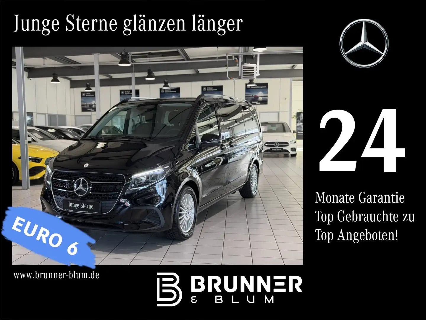 Mercedes-Benz V 220 V 220 d Style/lang/Distronic/Burmester/360°/AHK Schwarz - 1