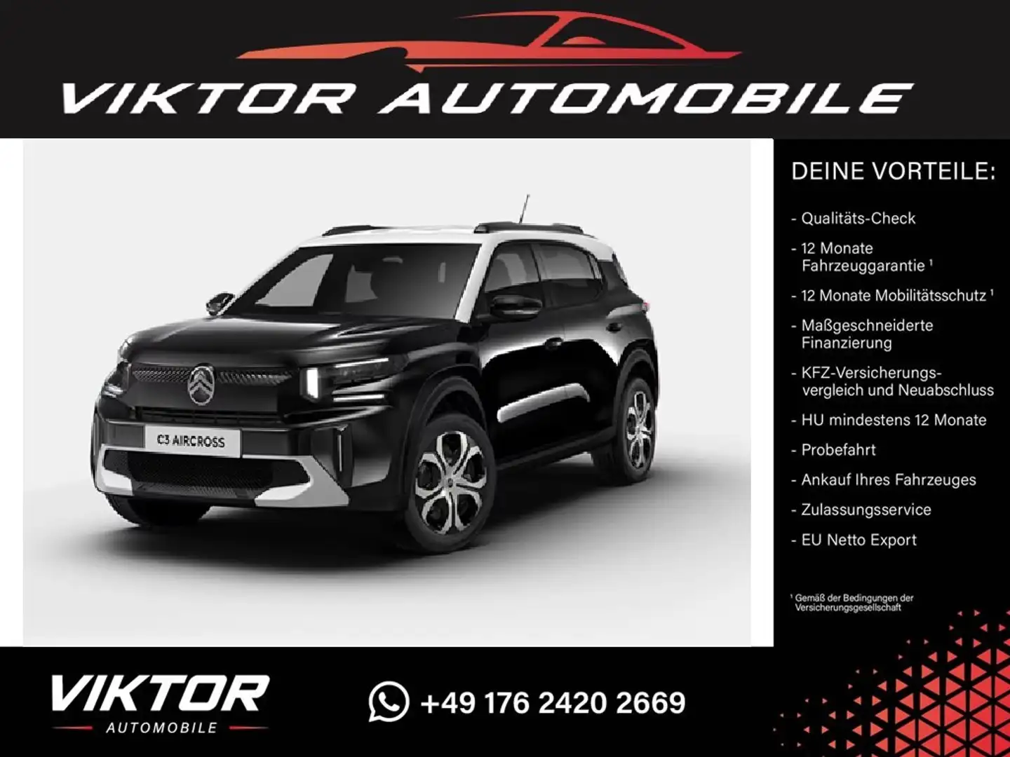 Citroen C3 Aircross 1.2 MHEV 145 ë-DSC6 "PLUS" BESTELLAKTION Schwarz - 1
