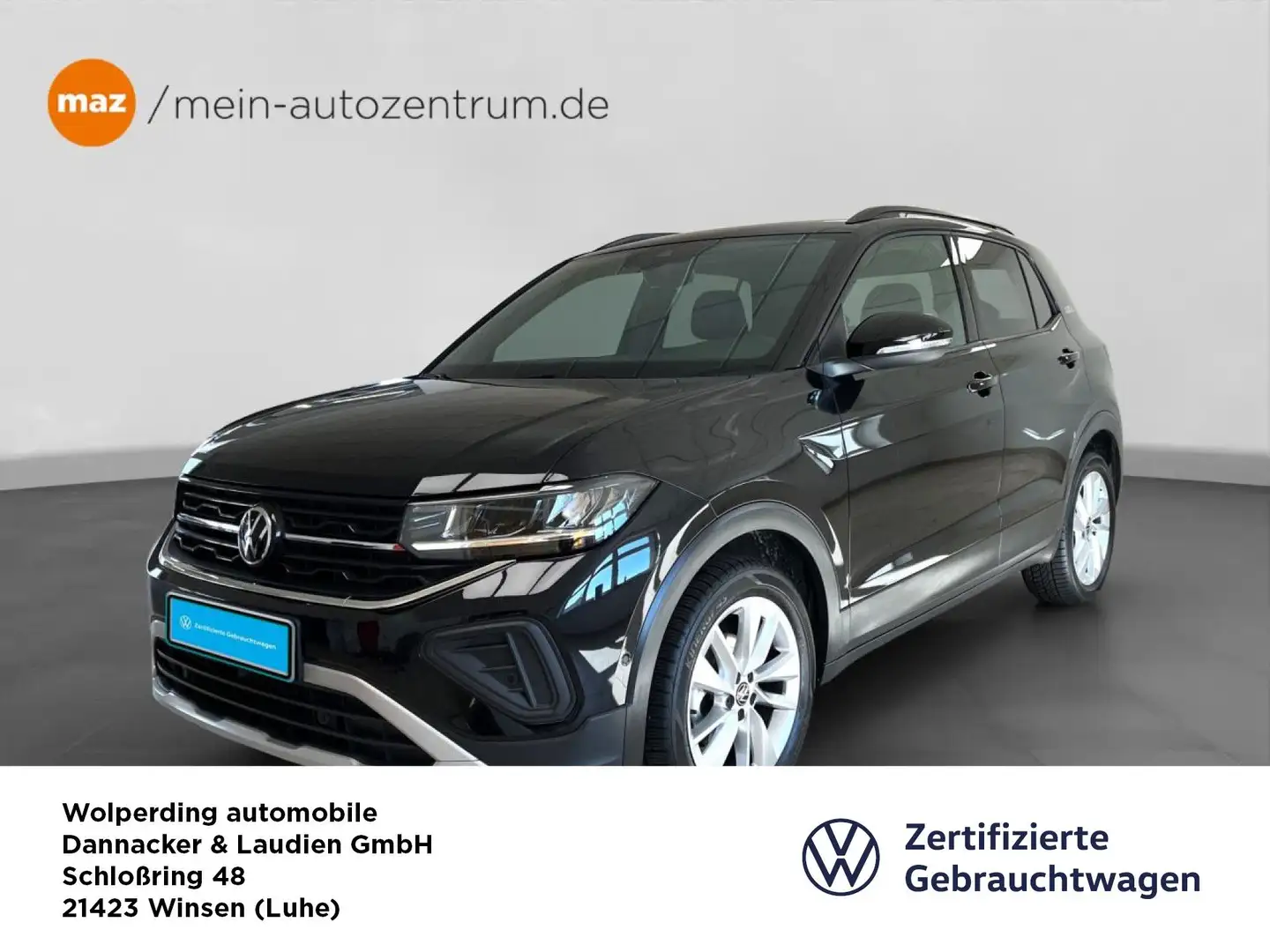 Volkswagen T-Cross 1.0 TSI DSG Goal Bluetooth Navi LED Klima Schwarz - 1