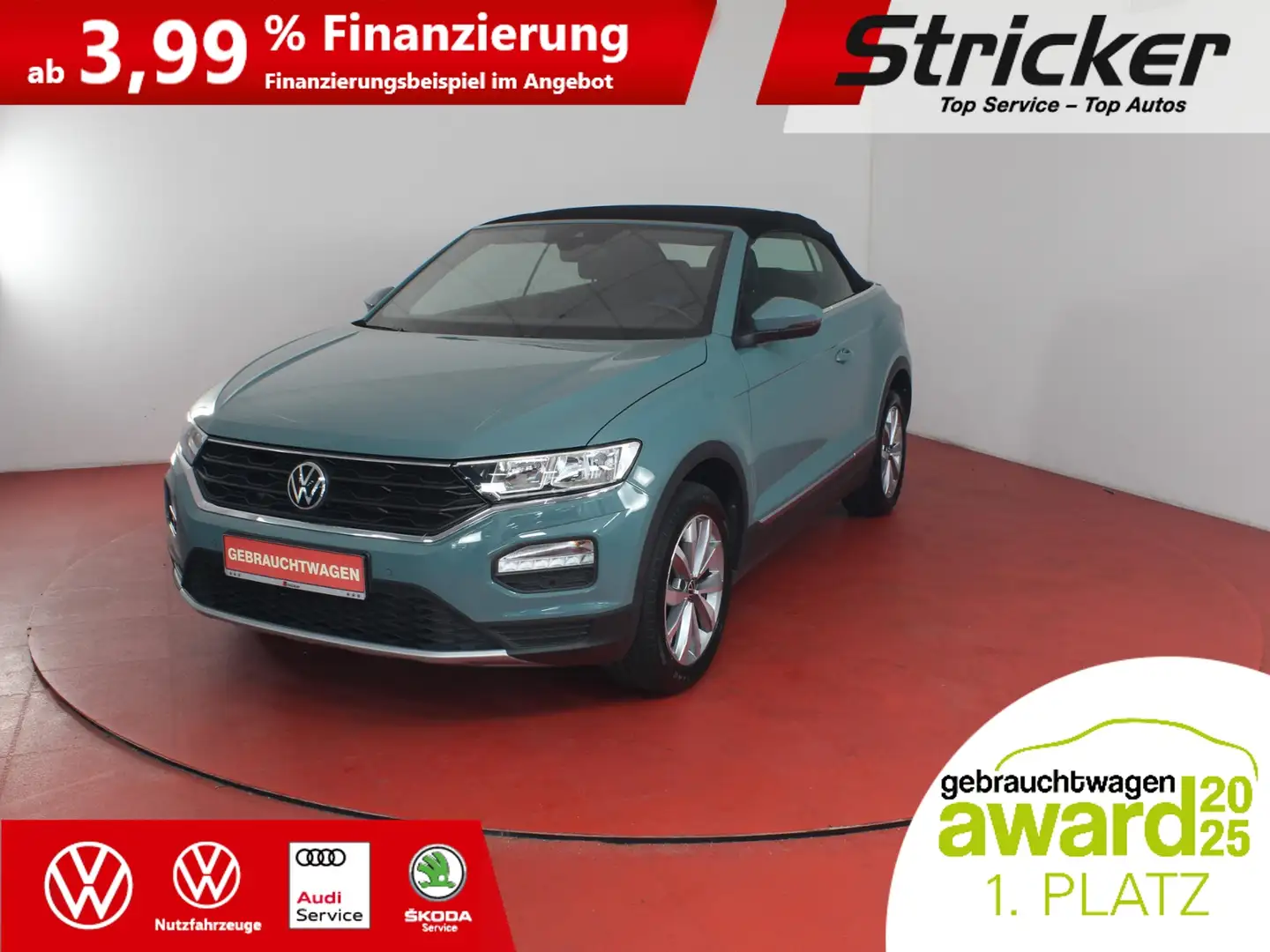 Volkswagen T-Roc Cabriolet Style 1.0TSI 237,-ohne Anzahlung Sitzhe Verde - 2