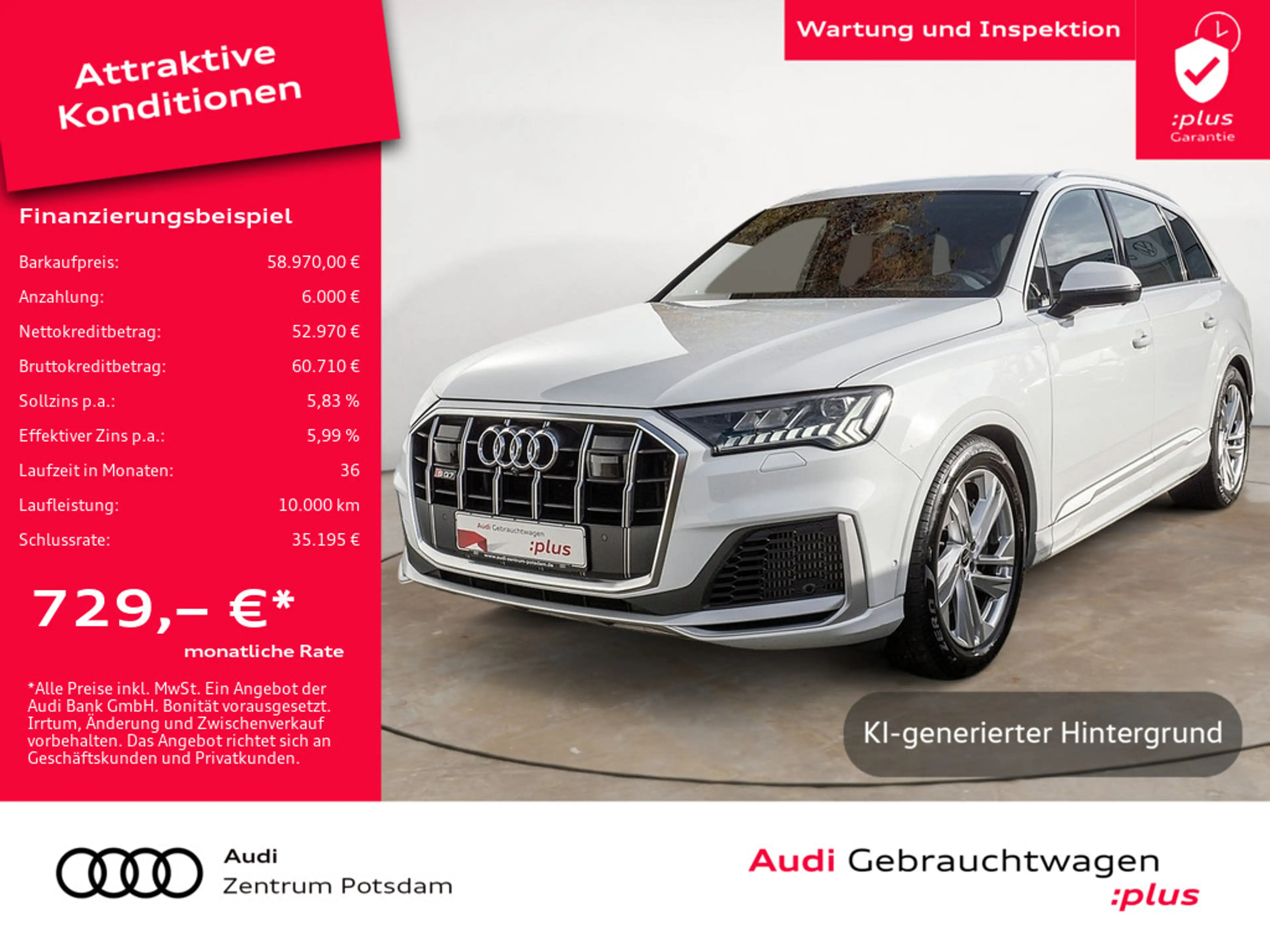 Audi SQ7 TFSI quattro LEDER MATRIX NAVI STANDHZ