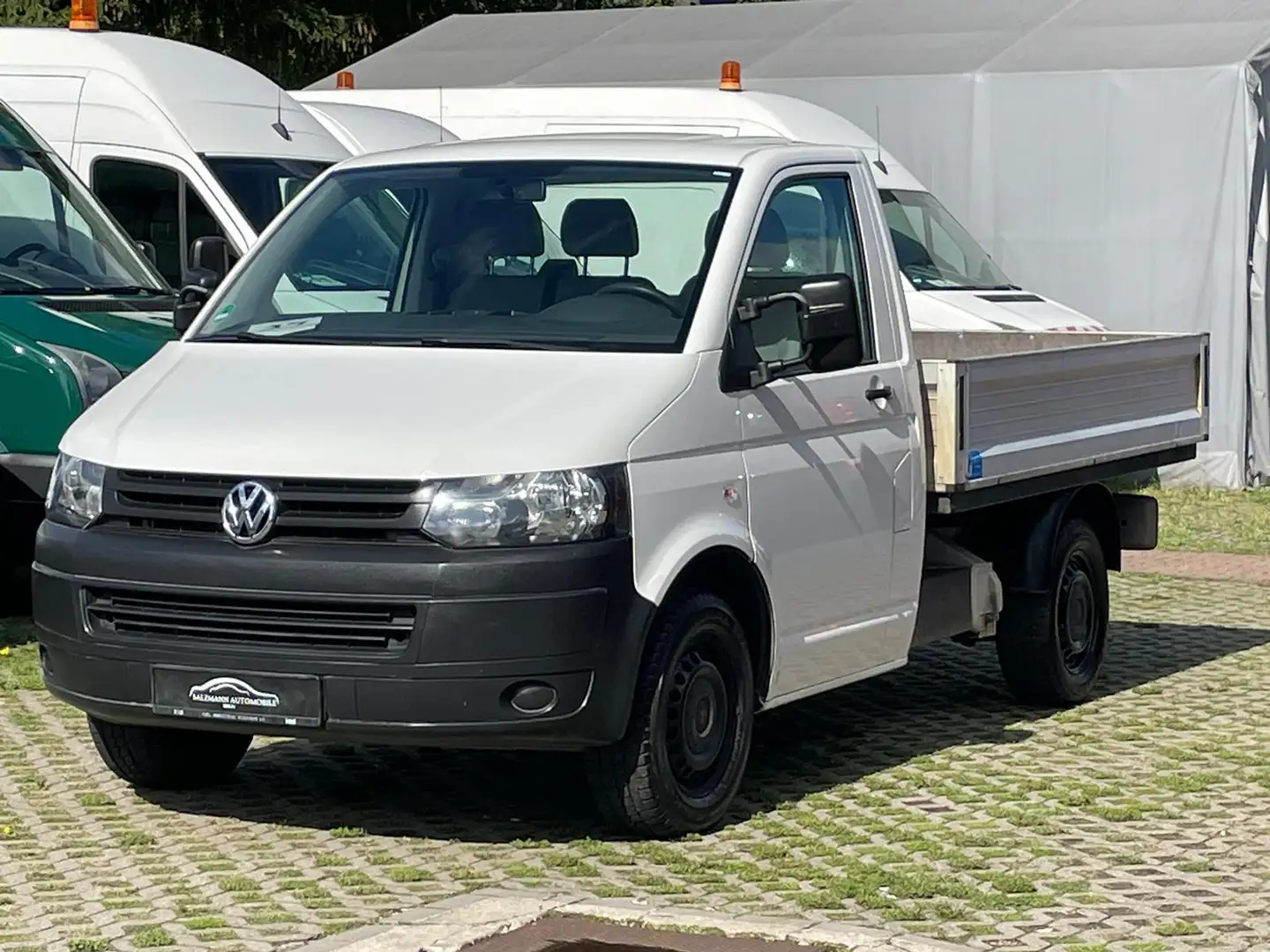 Volkswagen T5 2.0 TDI//Pritsche LANG//1.Hand//AHK 2,2t//TOP Weiß - 1