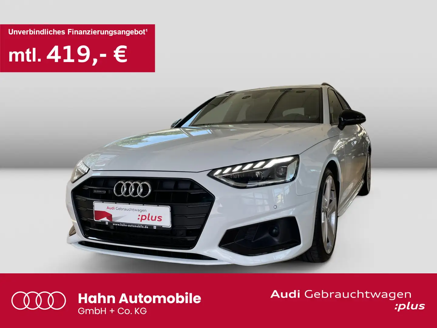Audi A4 40TDI quattro S-trc Nav LED AHK Virtual Weiß - 1