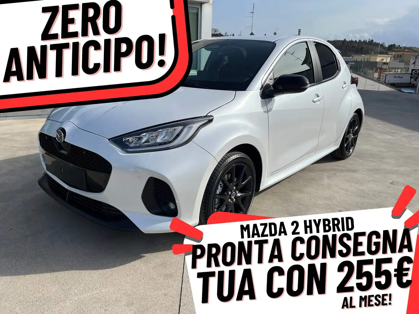 Mazda 2 1.5 HOMURA FULL HYBRID ZERO ANTICIPO 255€ MESE Bianco - 1