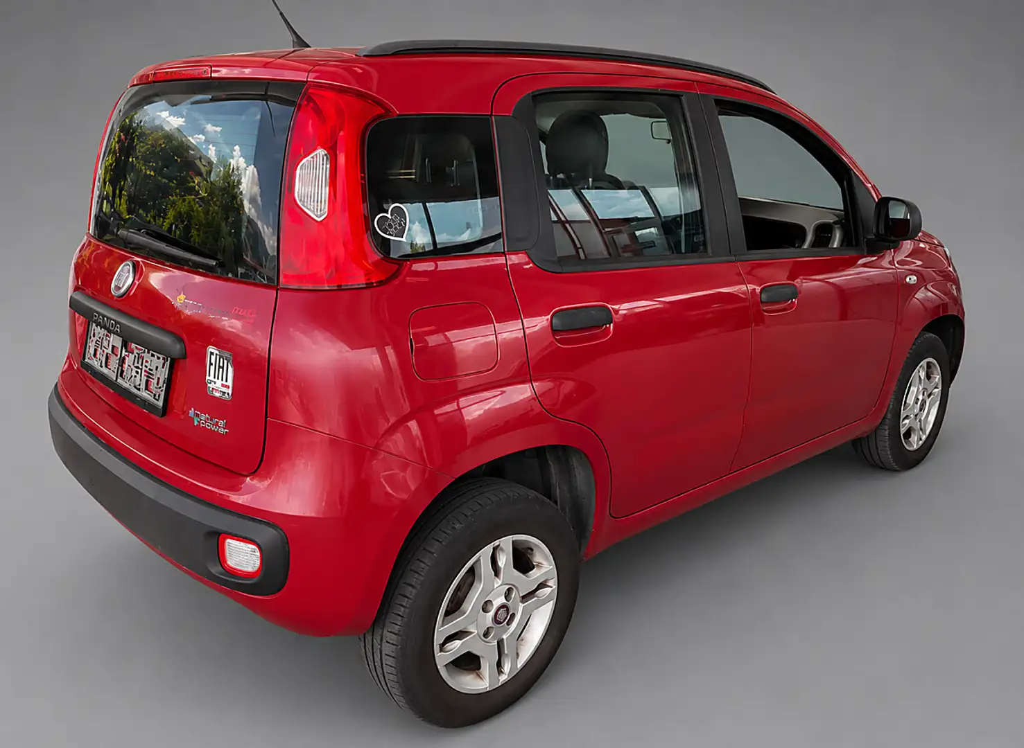Fiat Panda CNG Erdgas Frische Pickerl Rot - 1