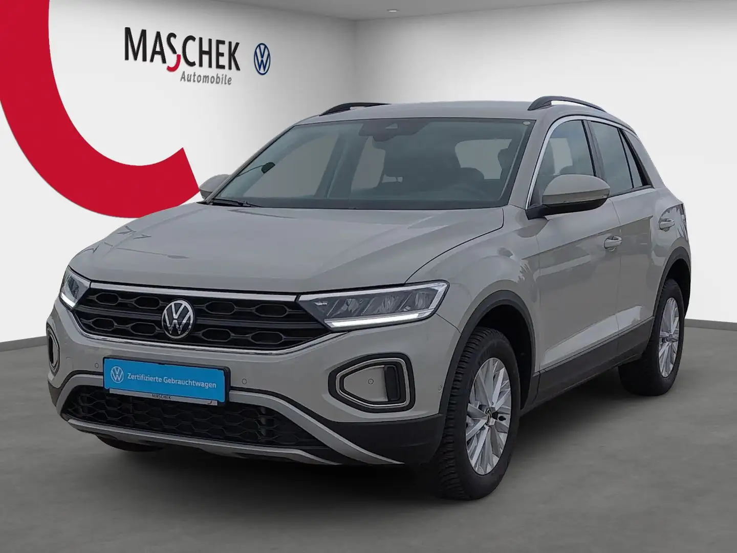 Volkswagen T-Roc Life 1.5 TSI DSG AHK Navi Sitzh LED Carplay Grijs - 2