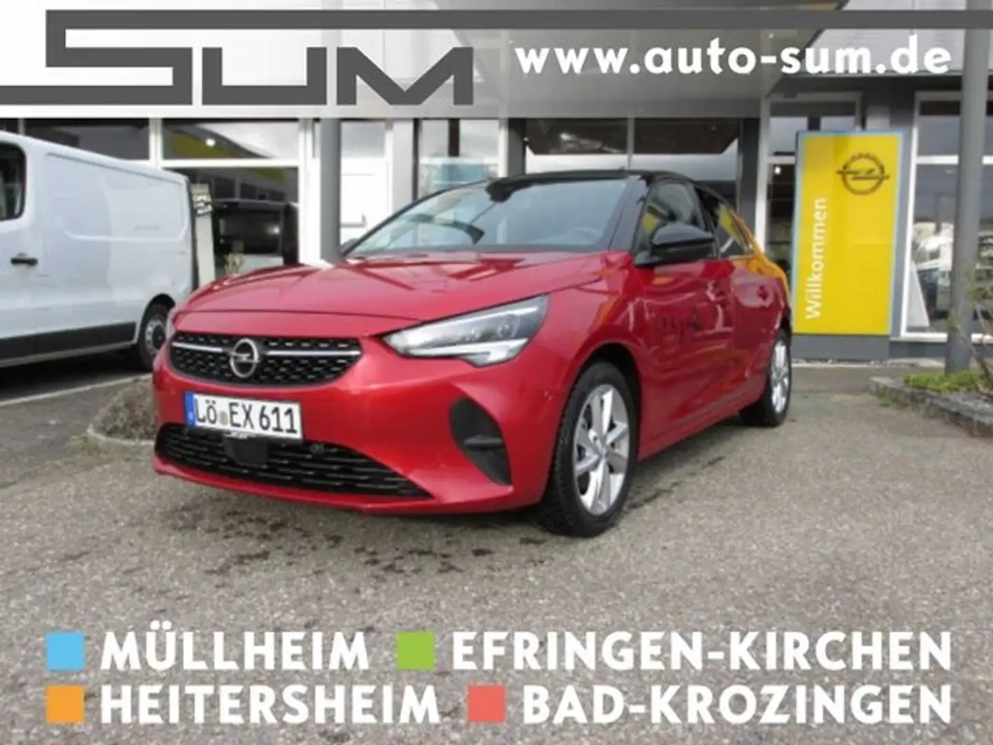 Opel Corsa 1.2 Turbo Elegance - Sitzheizung Rojo - 1