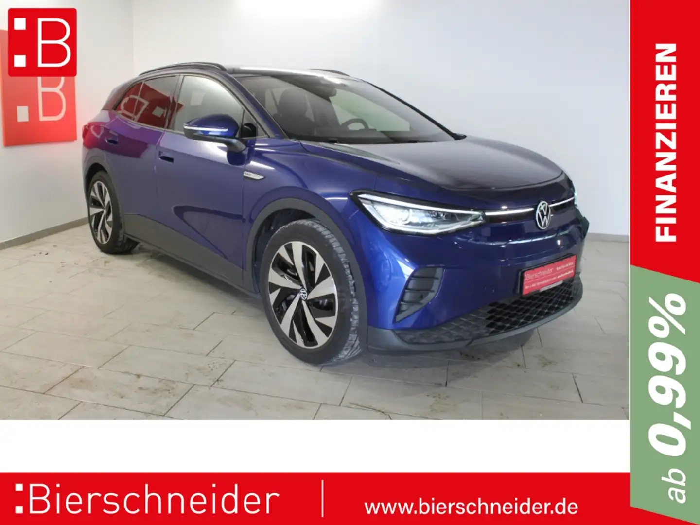 Volkswagen ID.4 Pro Perf. 20 AHK ACC IQ.LIGHT 5J.-GARANTIE Blau - 1