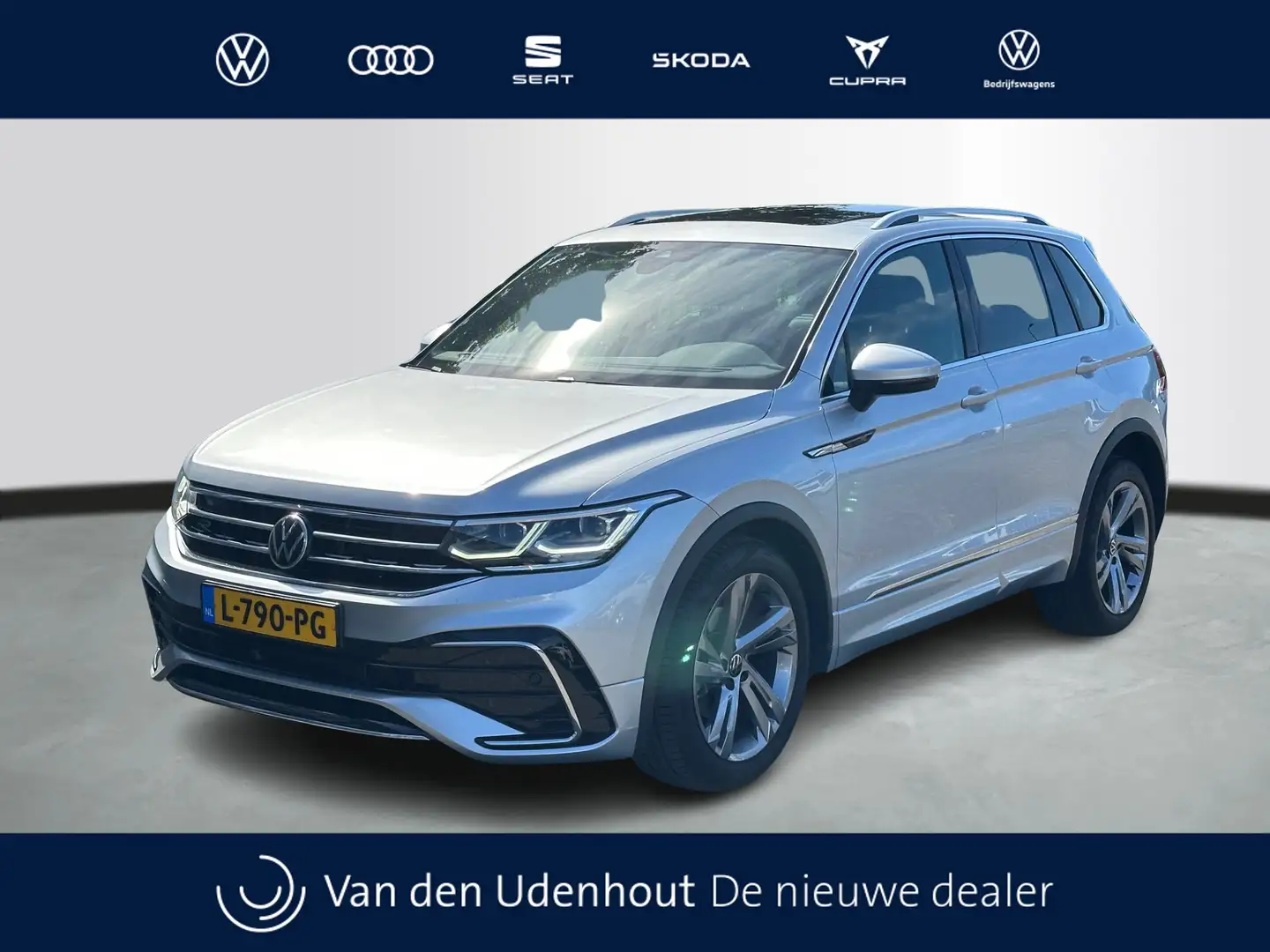 Volkswagen Tiguan 1.5 TSI 150pk DSG R-Line Business+ Panoramadak Nav Grijs - 1