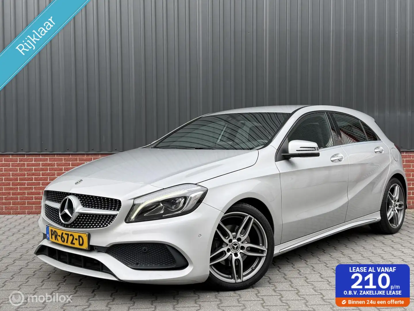 Mercedes-Benz A 180 A180 Business Solution AMG Aut Cruise Navi Facelif Grijs - 1