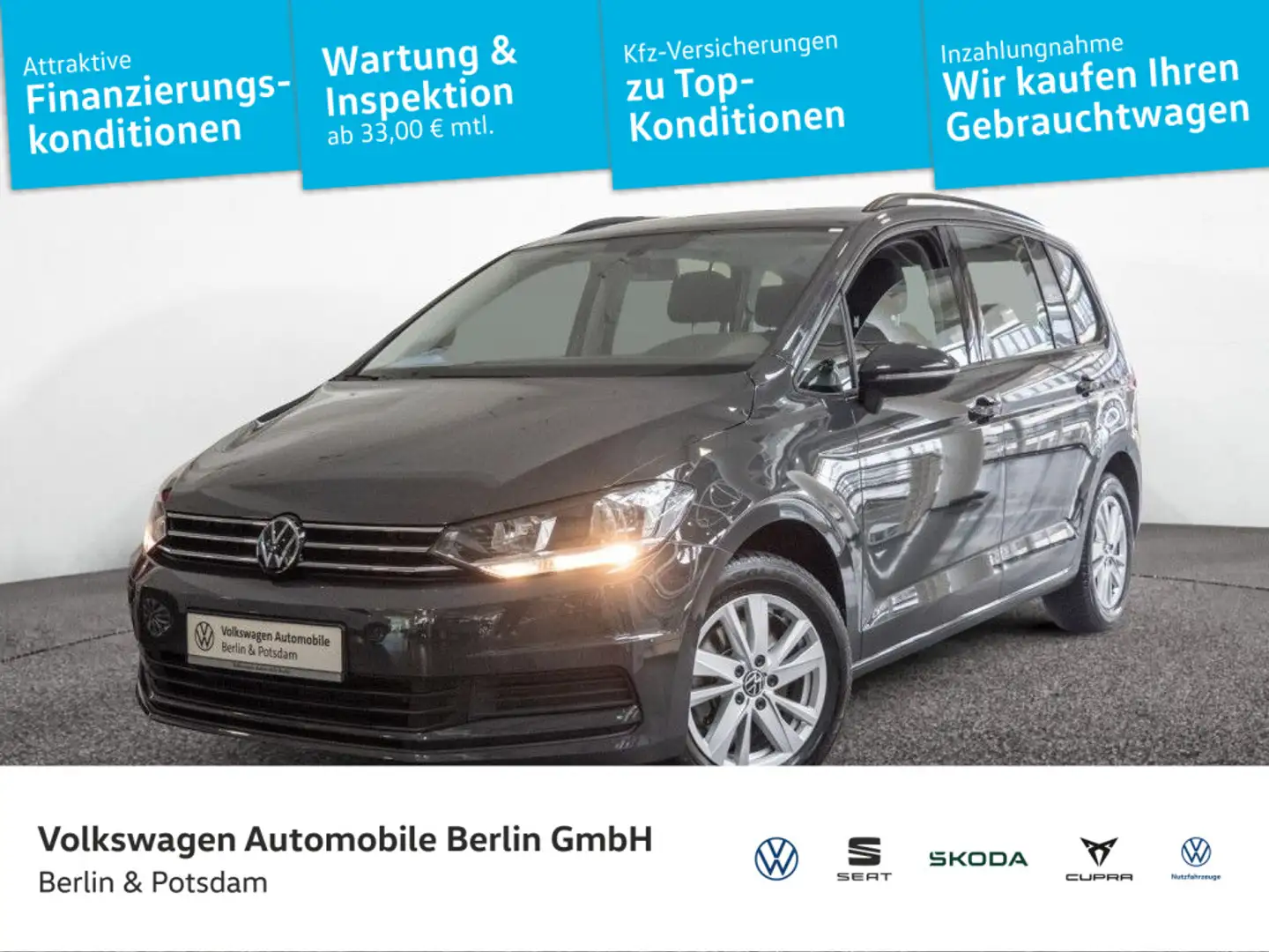 Volkswagen Touran 2.0 TDI DSG Comfortline Navi Sitzhzg PDC Grau - 1