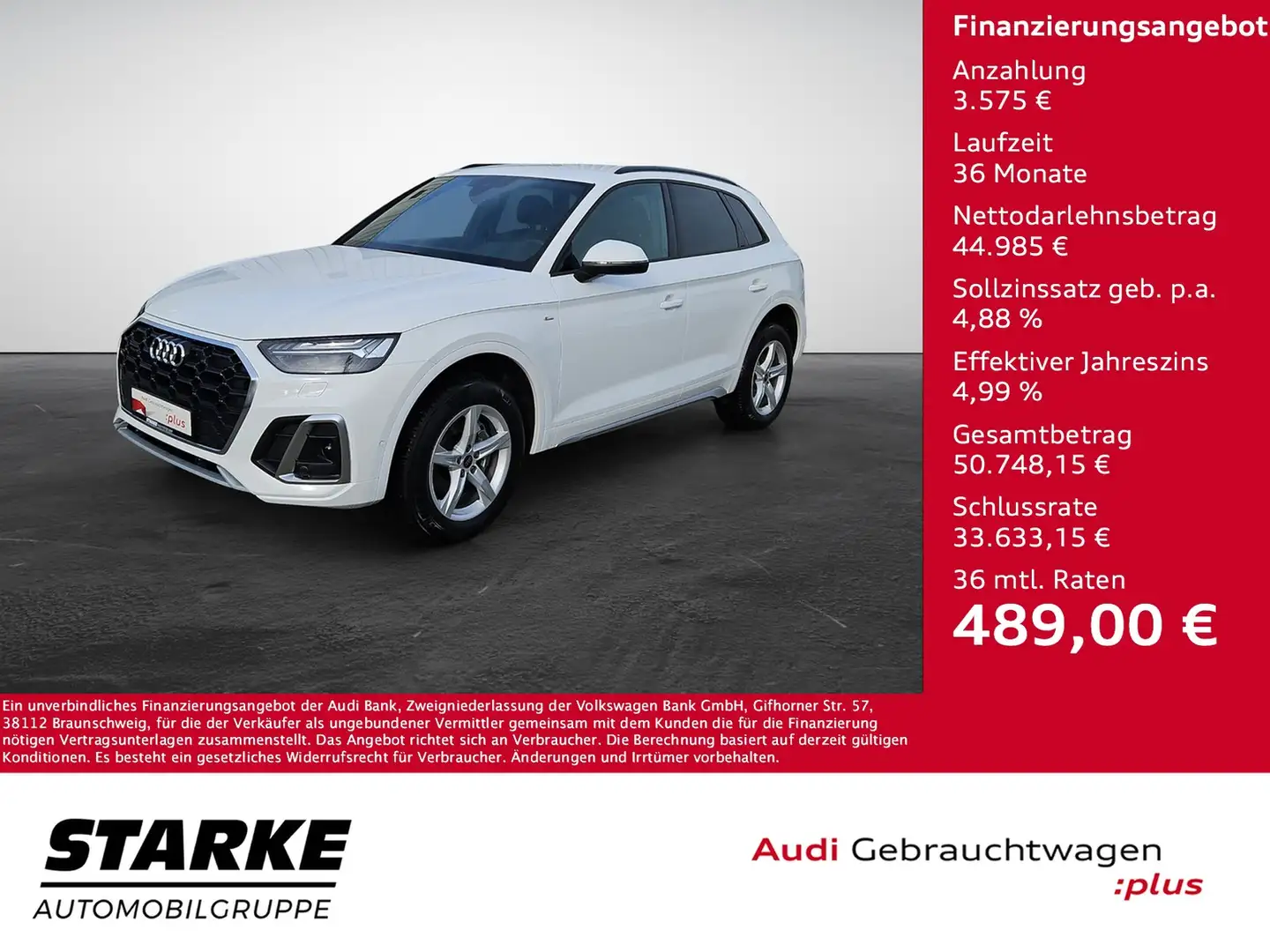 Audi Q5 40 TDI S tronic quattro S line NaviPlus Matrix ... Grau - 1