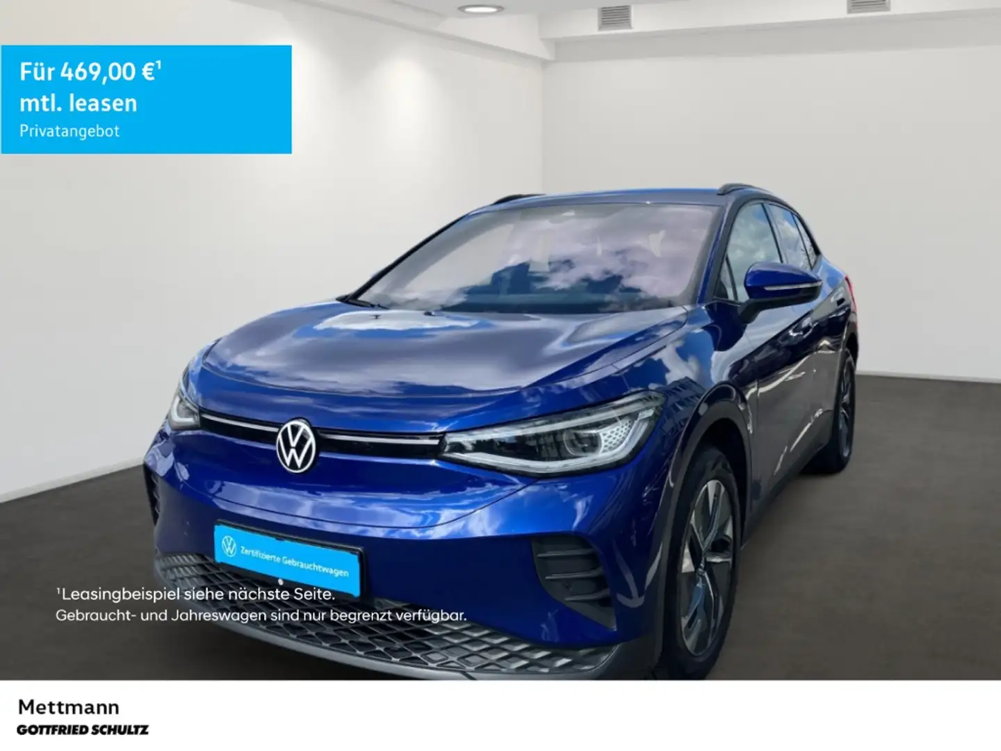 Volkswagen ID.4 Pro 210 kW LED NAVI AHK SHZ PDC LM ZV Blau - 1