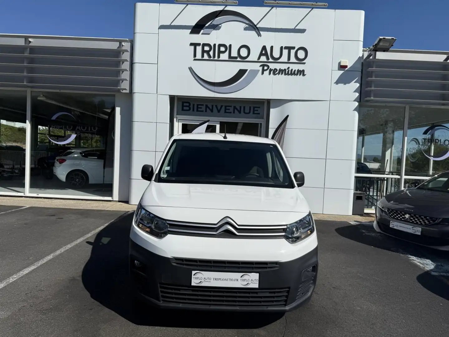 Citroen Berlingo Berlingo 1.6 BlueHDi - 75 Fourgon M Club 1000 kg TVA RECUPERABLE + CLIM Blanc - 2