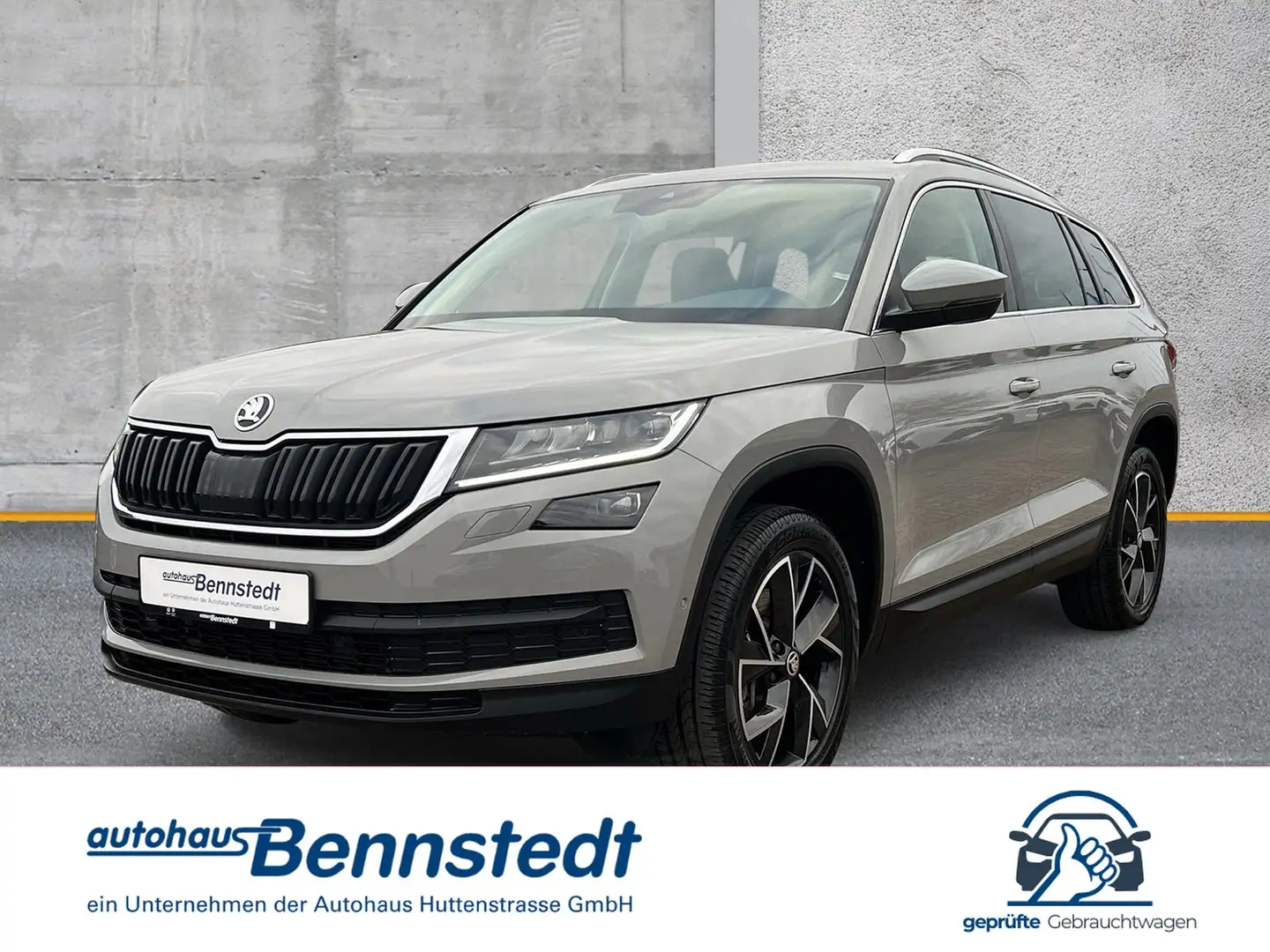 Skoda Kodiaq 2.0 TDI DSG 4x4 Style MATRIX KAMERA AHK Grijs - 1