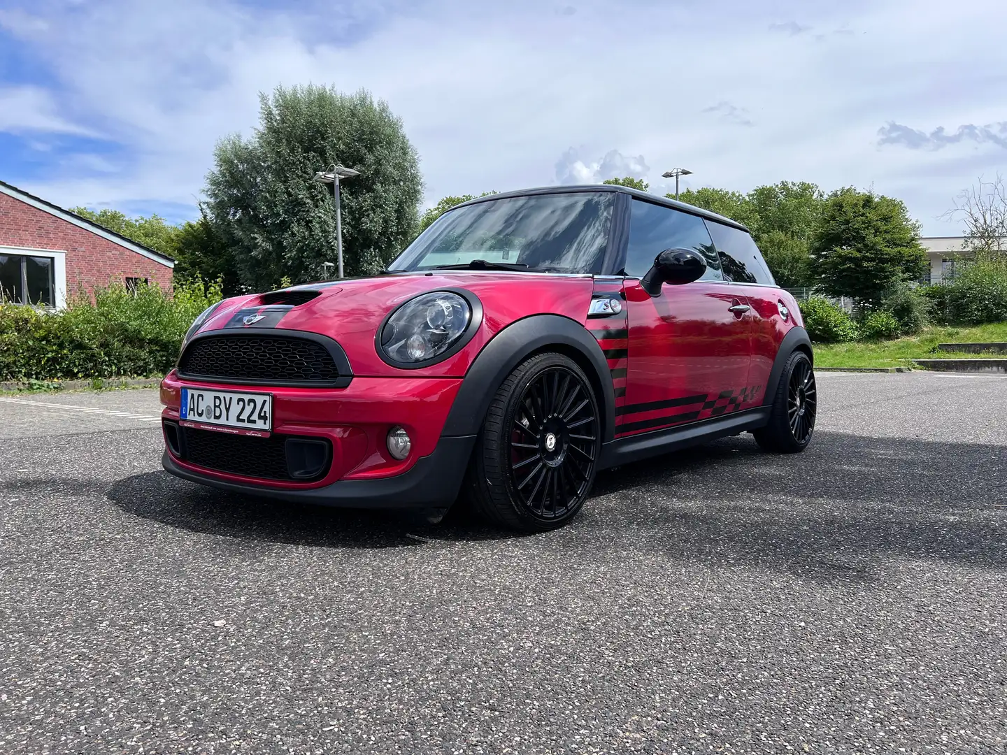 MINI Cooper S Aut. JCW ESD 18" Navi Xenon H/K Eibach Sport N18 Rouge - 1