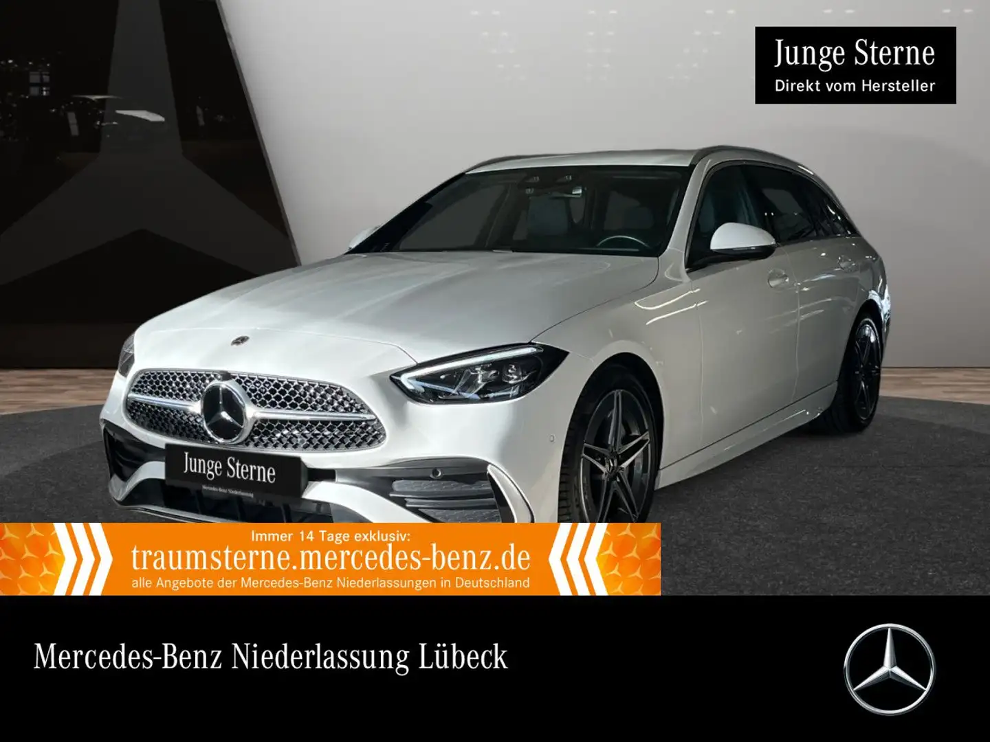Mercedes-Benz C 300 d T AMG+AHK+LED+KAMERA+KEYLESS+9G Blanc - 1