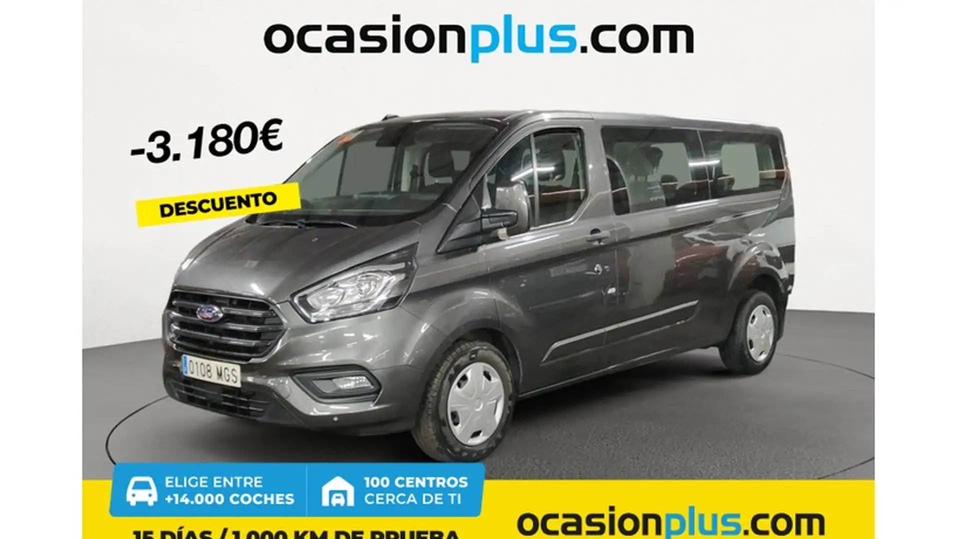 Ford Transit Custom FT 320 L2 Kombi Trend EcoBlue Aut. Grijs - 1