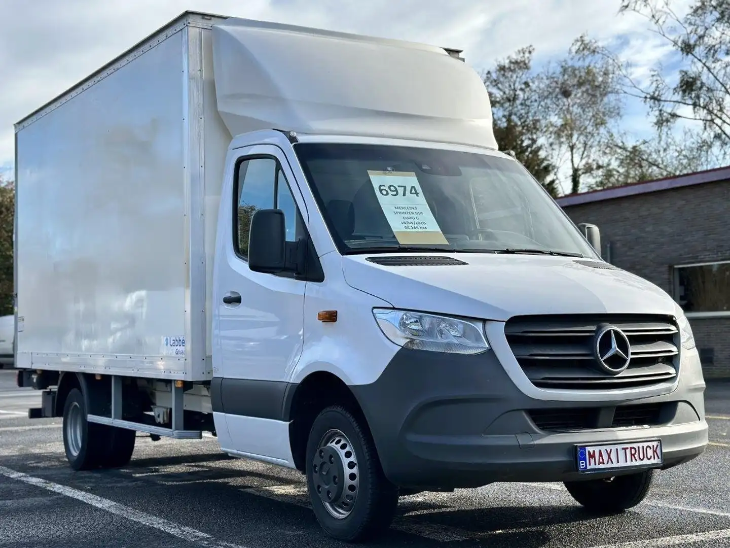 Mercedes-Benz Sprinter 514Kast&Laadbrug-38000€exBTW-Leasing 1323€/M Wit - 2