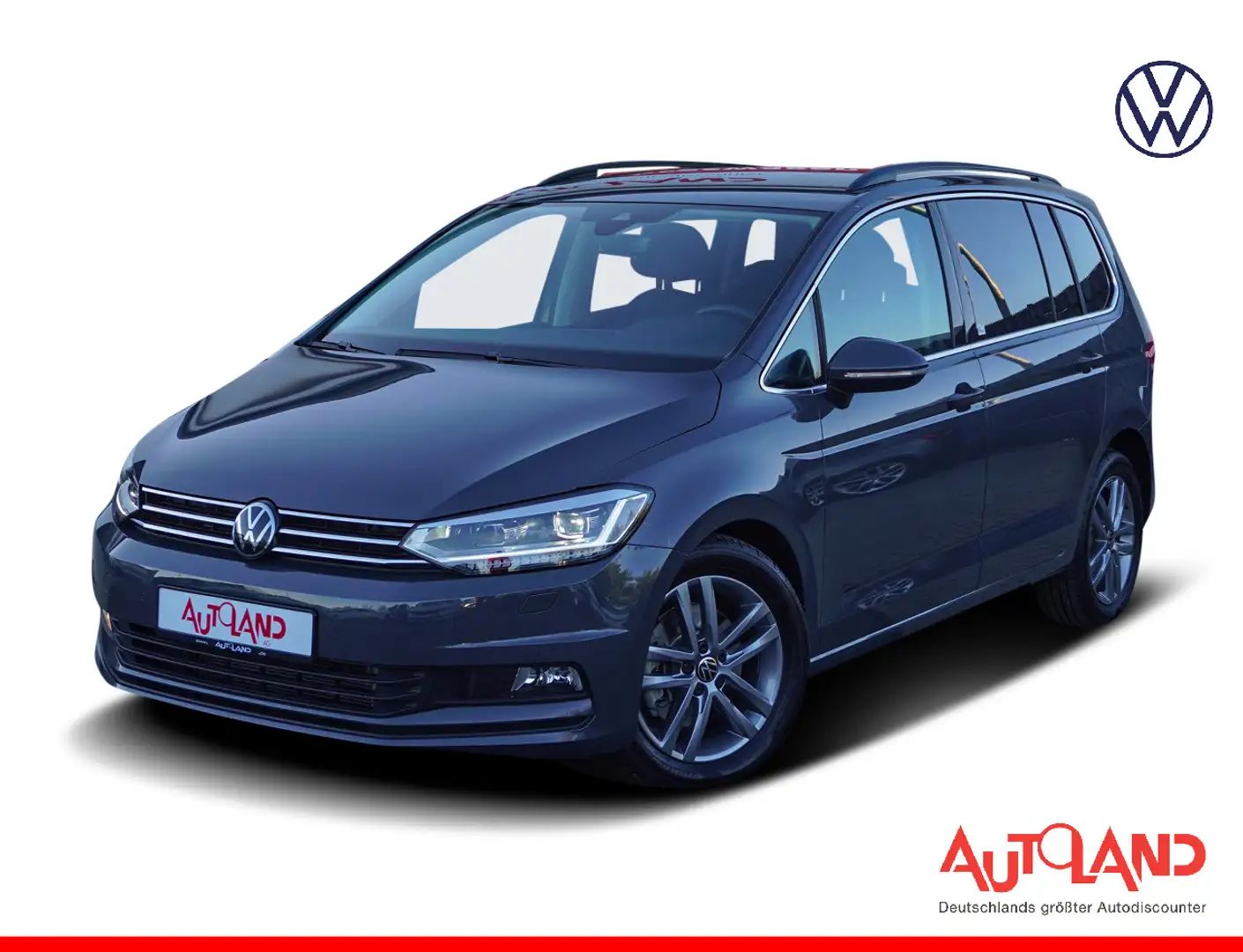 Volkswagen Touran 1.5 TSI DSG LED ACC 7-Sitzer Sitzheizung Grau - 1