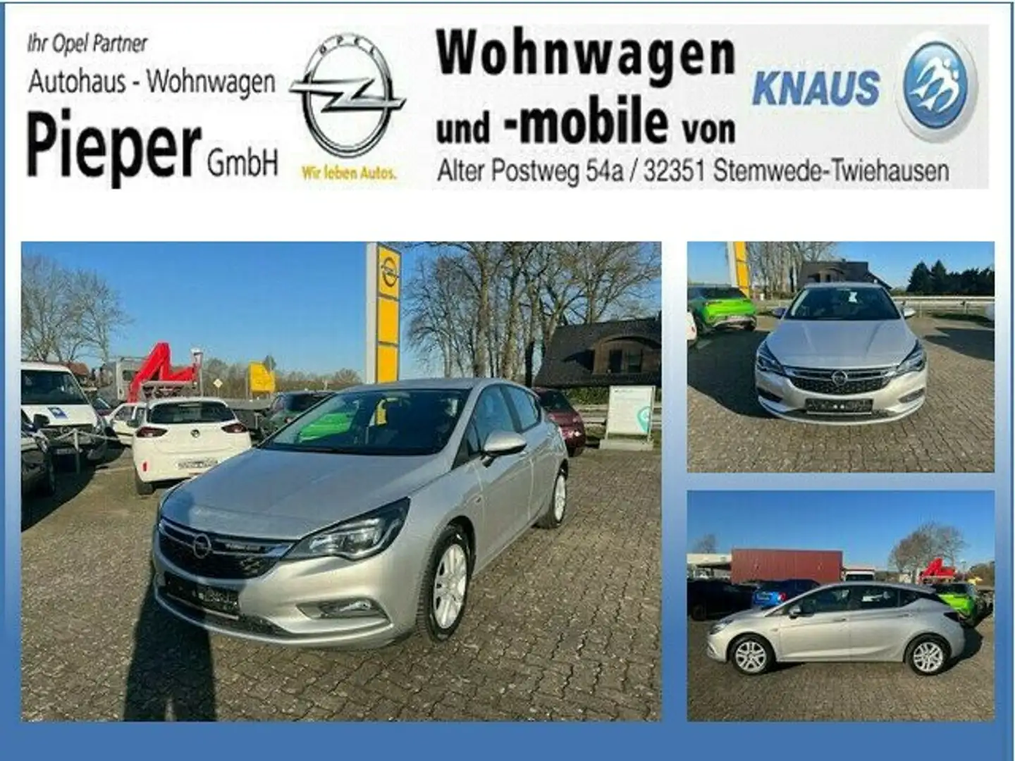 Opel Astra Edition 1. Hand Silber - 1