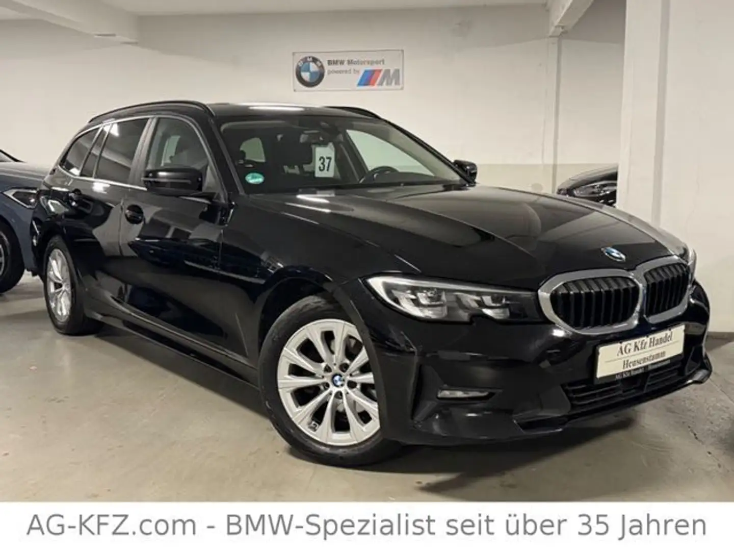 BMW 318 d DigTacho/SPUR/CAM/KeyGO/ACC/NaviProf/Leder Schwarz - 1