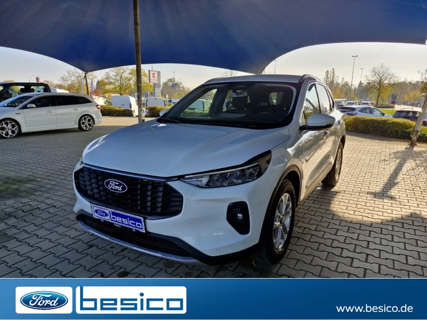 Ford Kuga Titanium+LED+DAB+NAV+PDC+iACC+BLIS+RFK+KeyFree+ Blanc - 1