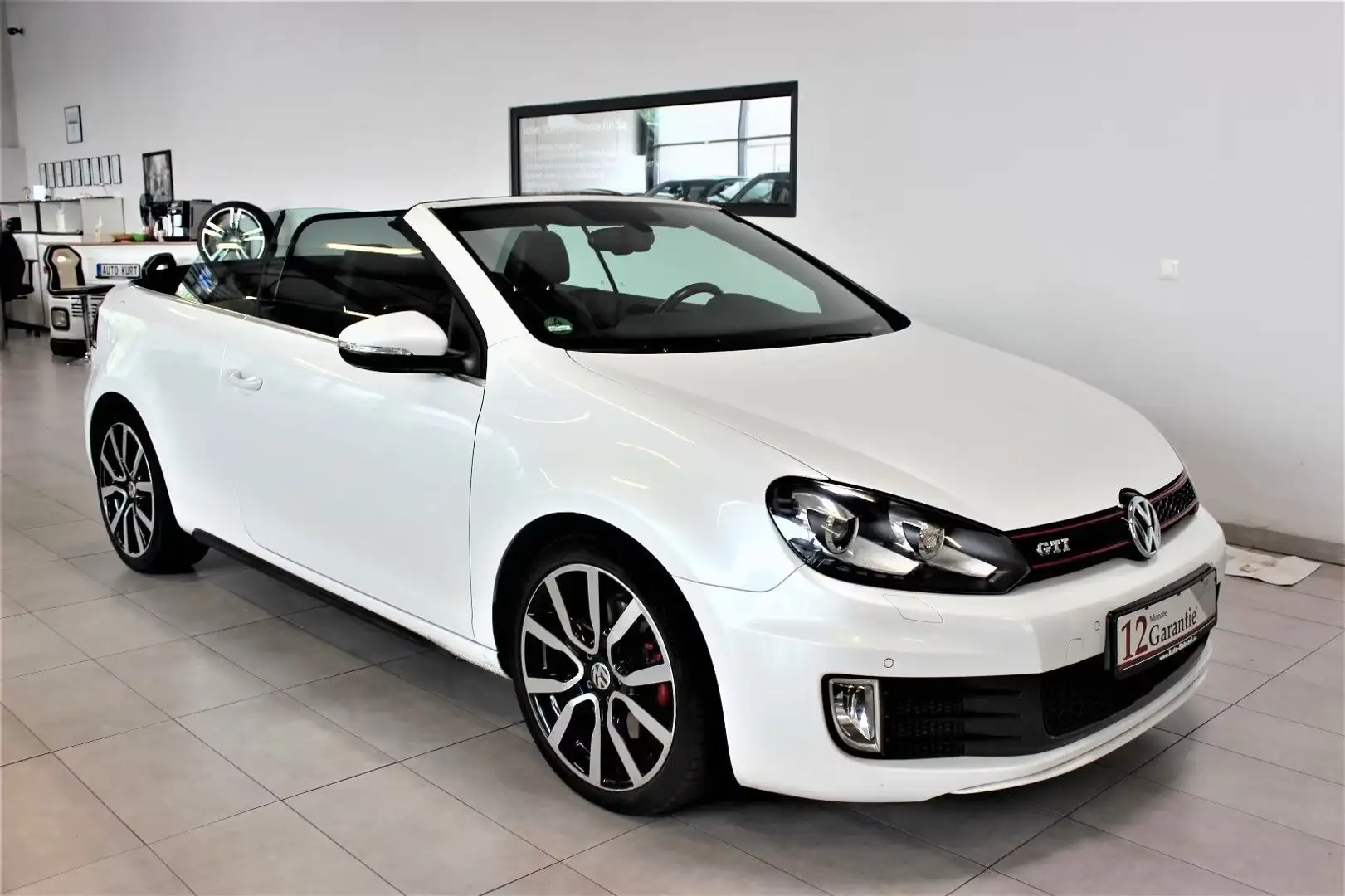Volkswagen Golf VI 2.0TSI Cabrio GTI*DSG*Leder*Xen*Temp*RFK Weiß - 1