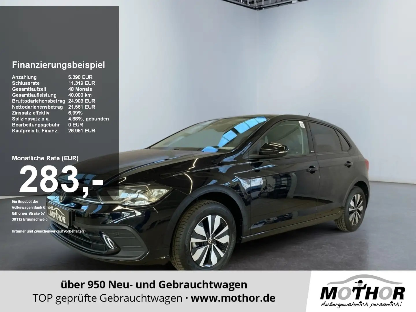 Volkswagen Polo Move VI 1.0 TSI DSG LMF KAM LED Klima ACC Fekete - 1
