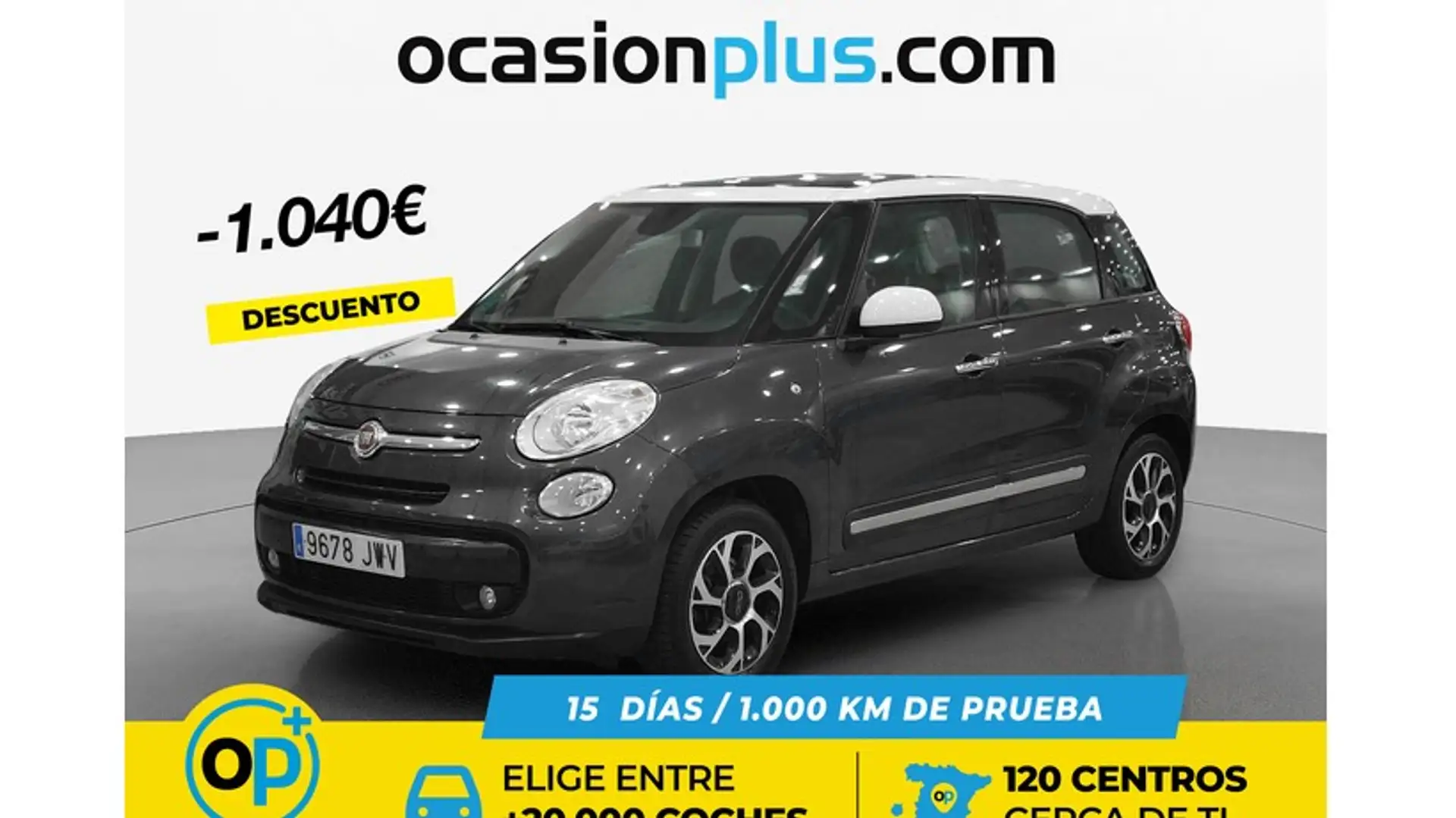 Fiat 500L 1.4 Lounge Gris - 1