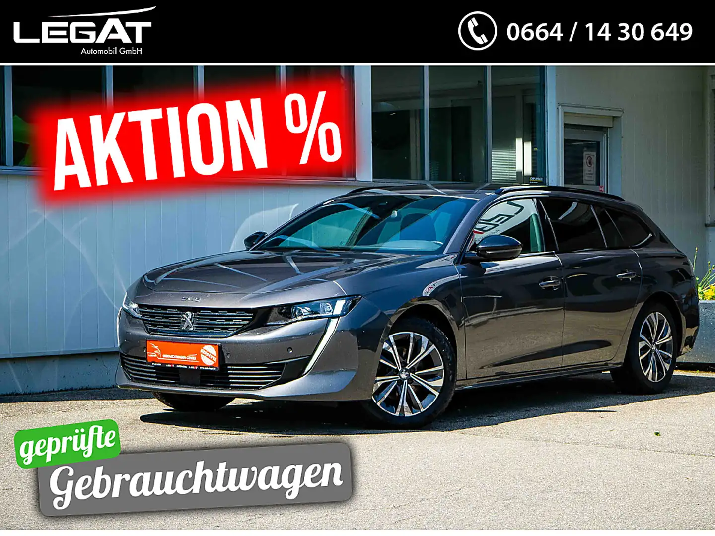 Peugeot 508 SW 1,5 BlueHDi 130 EAT8 S&S Allure Aut. *TOP* Grau - 1