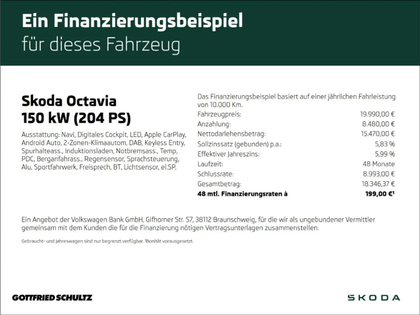 Skoda Octavia Com 1.4 TSI iV Ambition LED NAVI PDC Weiß - 2