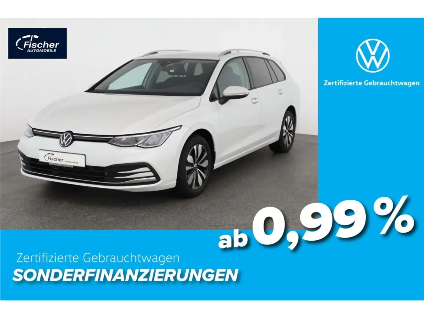 Volkswagen Golf Variant 1.5 eTSI Move DSG LED/StHz/ACC/RFK Weiß - 1