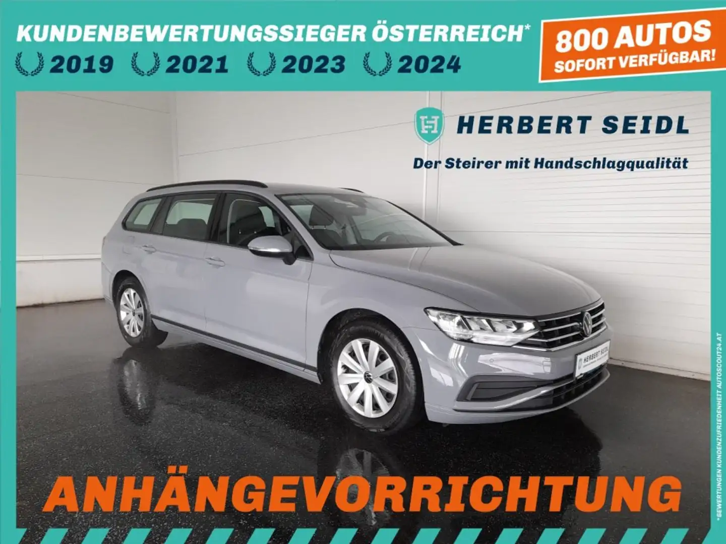 Volkswagen Passat Variant 2,0 TDI *17 ZOLL / LED / NAVI / AHV & KAMERA / ACC / VERKEHRSZEICHEN & SPURHALTEASSIST* Grau - 1