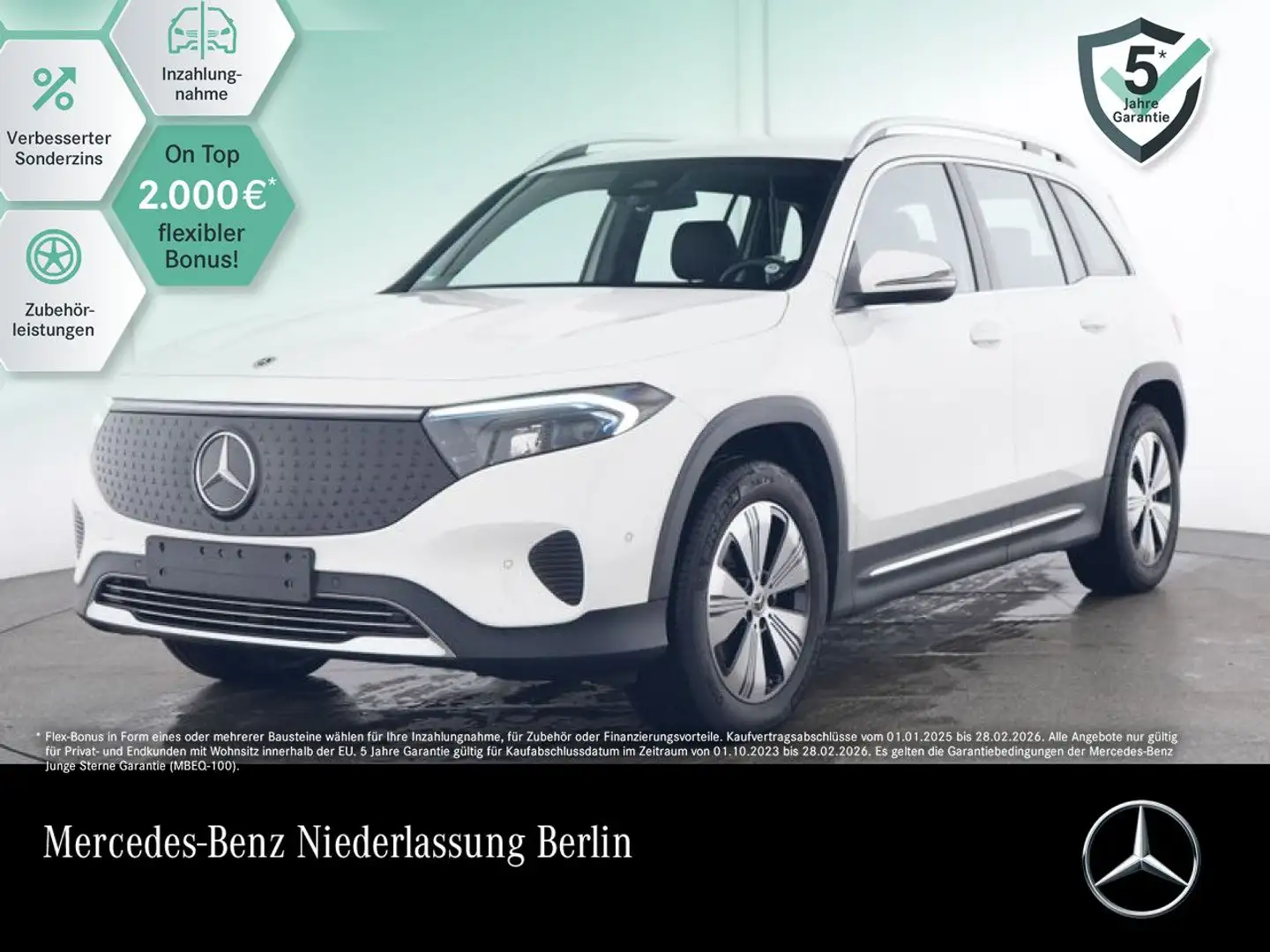 Mercedes-Benz EQB 300 4M PROG+ADVANCED+AHK+KAMERA+SPUR Weiß - 1