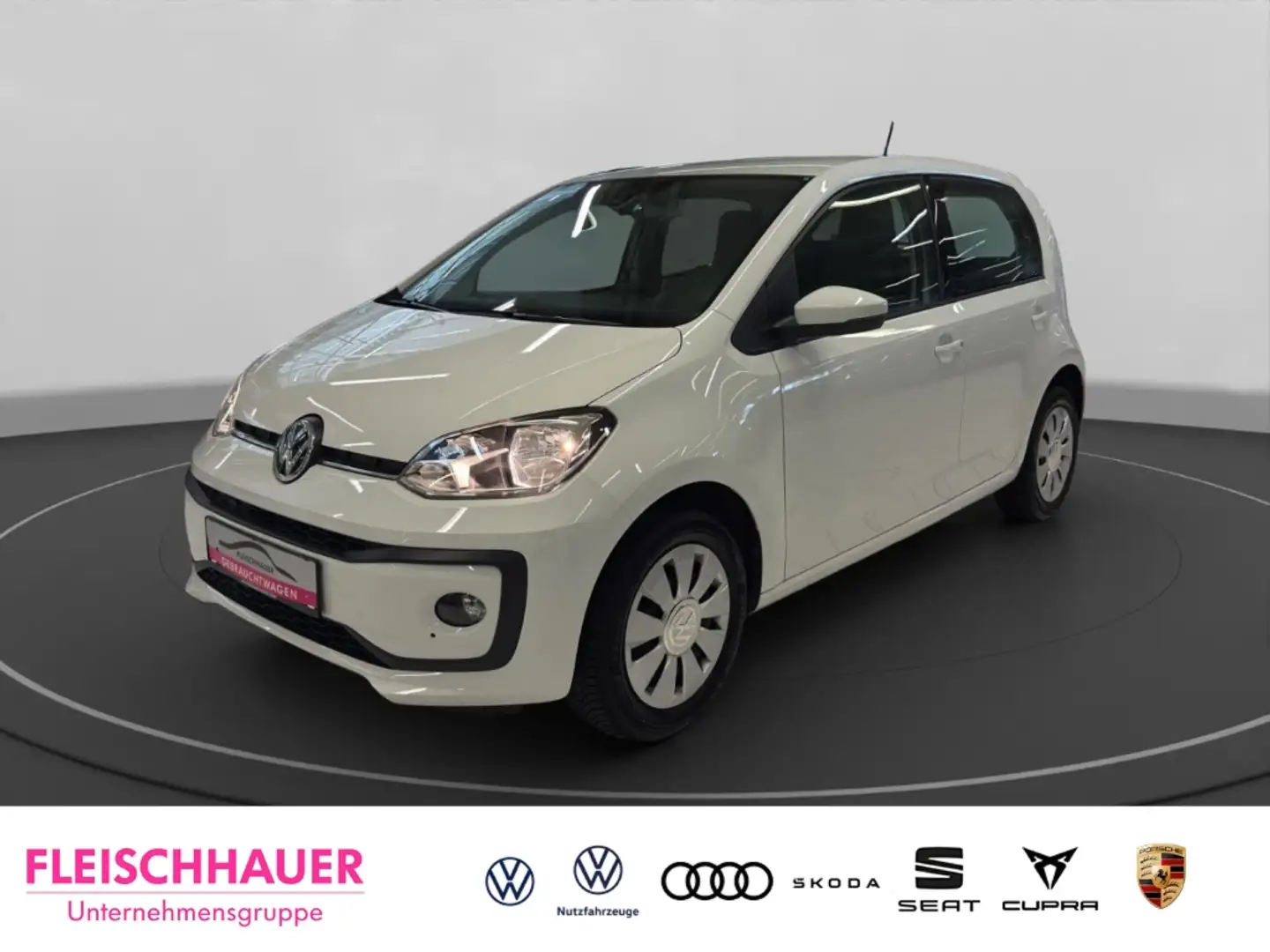 Volkswagen up! 1.0 Move PDC+GRA+SHZ+Klima+Maps&More Docking Weiß - 1