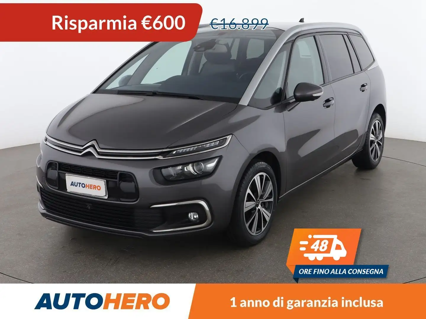 Citroen C4 SpaceTourer 2.0 Blue-HDi Shine 160 CV EAT8 Gri - 1