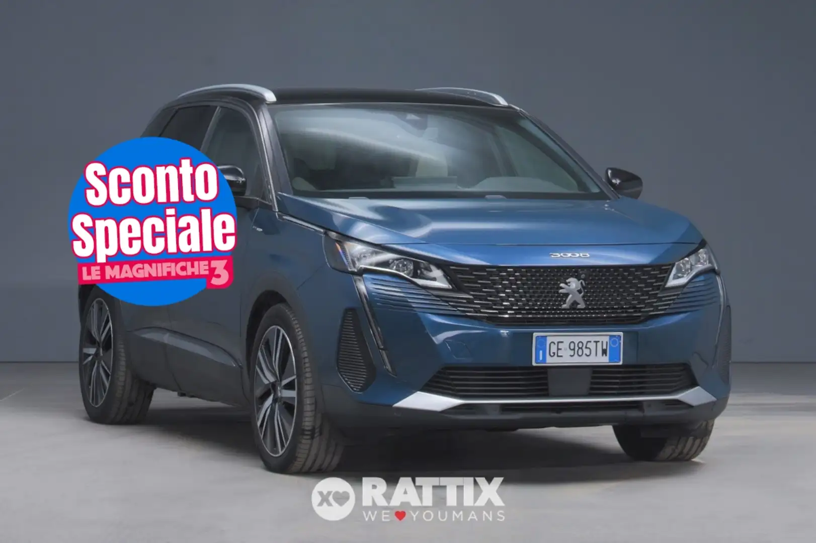 Peugeot 3008 1.6 hybrid phev 225CV GT Pack e-eat8 Blu/Azzurro - 1