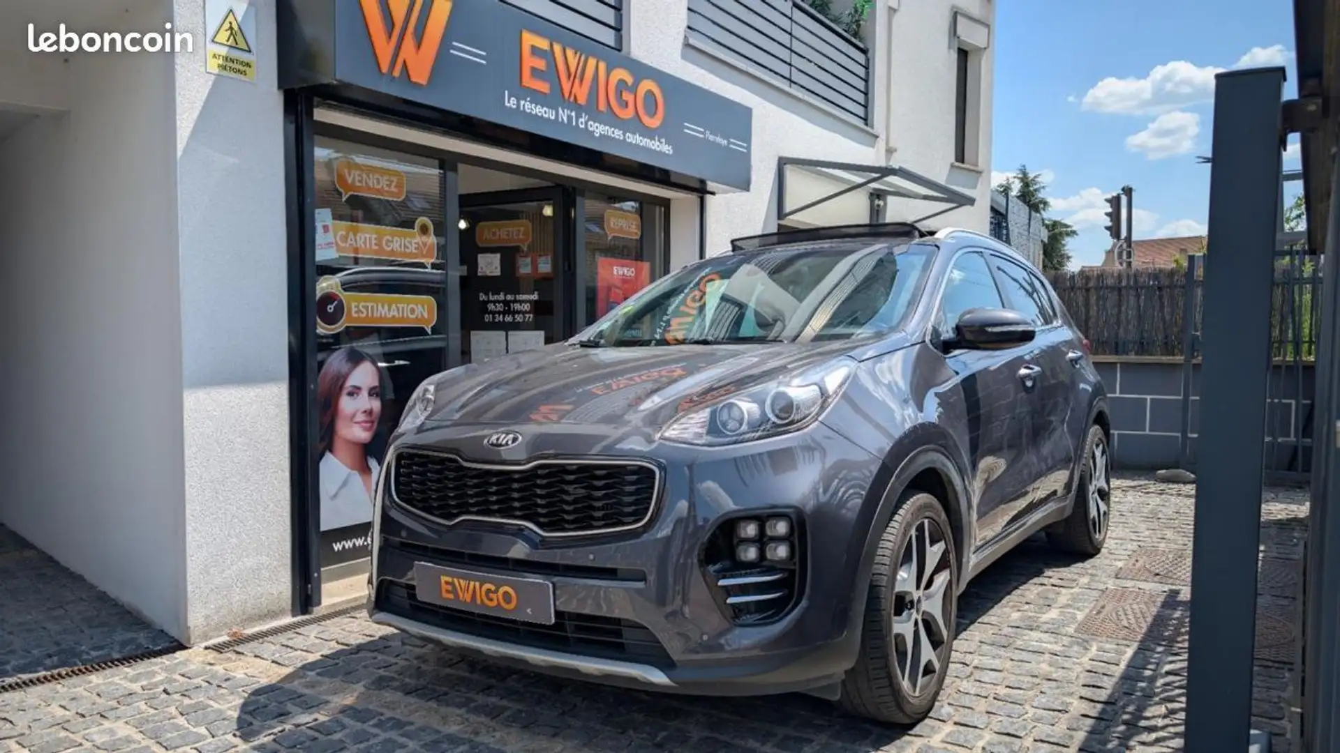 Kia Sportage 1.7 CRDI 115ch GT LINE 4X2 ISG Toit Ouvrant Gris - 1