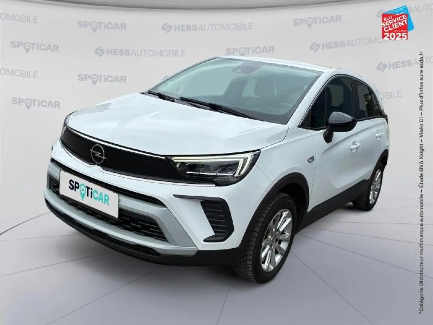 Opel Crossland 1.2 Turbo 110ch Elegance Camera Blanc - 1