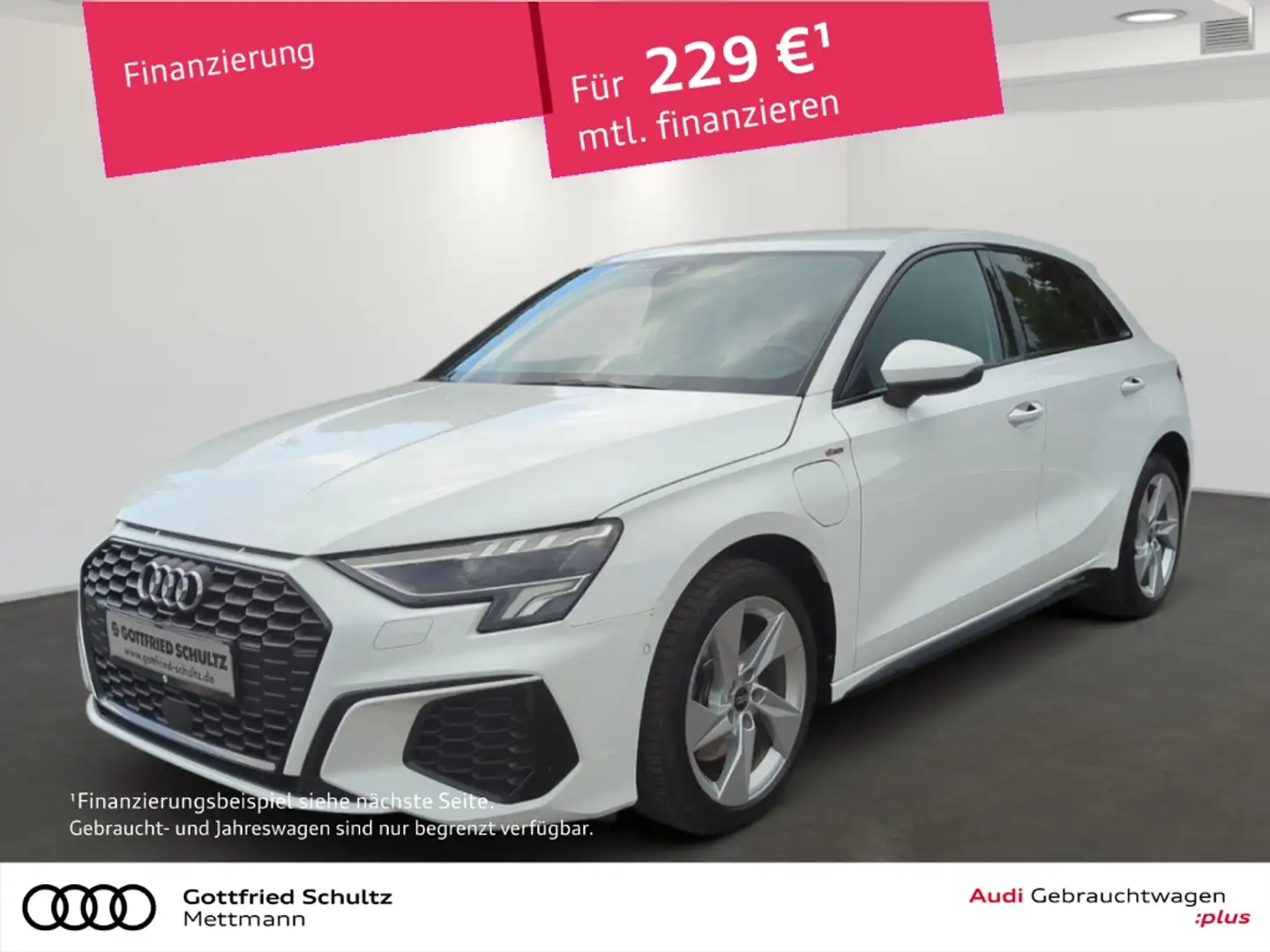 Audi A3 Sb S line 40 TFSI e LED NAVI B&O Weiß - 1