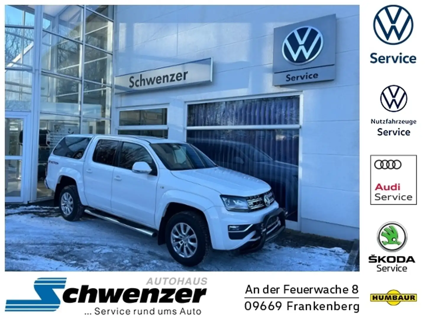 Volkswagen Amarok Aventura DoubleCab 4Motion XENON NAVI AHZV LEDER Blanc - 1