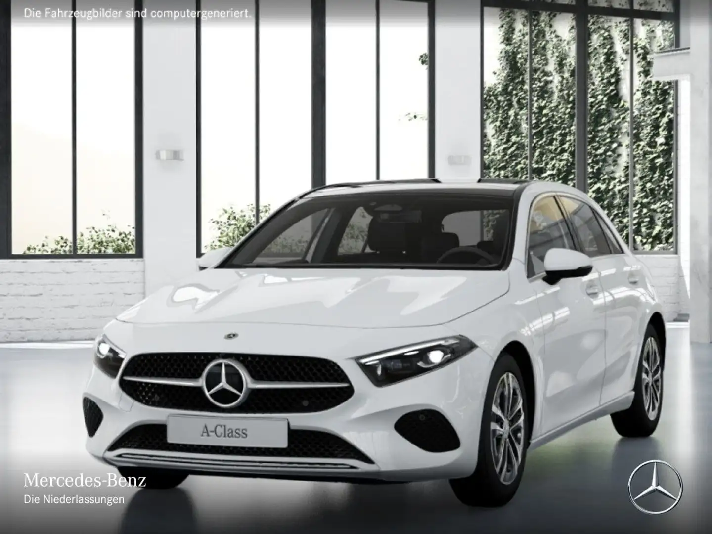 Mercedes-Benz A 250 4M PROGRESSIVE+PANO+MULTIBEAM+KAMERA+TOTW+8G Weiß - 2