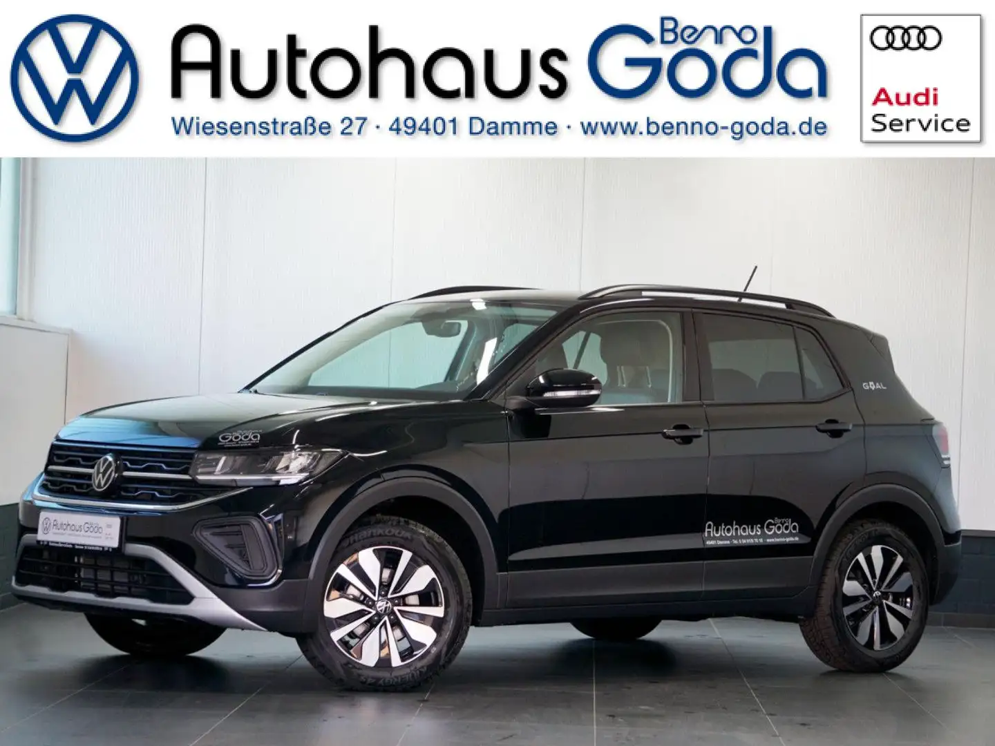 Volkswagen T-Cross Goal 1.0 TSI 7-Gang DSG Verfügbar ab Navi Schwarz - 1