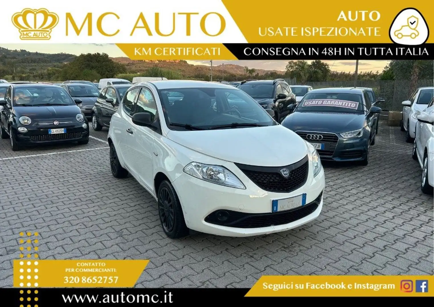 Lancia Ypsilon 1.2 69 CV 5 porte S&S Gold PROMO CON FINAZIAM Weiß - 1