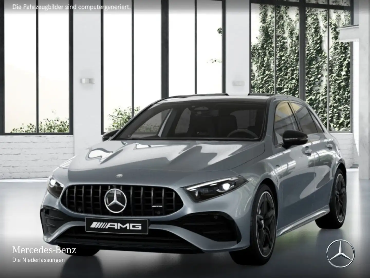 Mercedes-Benz A 35 AMG A 35 4M Kompakt AMG+PANO+MULTIBEAM+STHZG+BURMESTER Stříbrná - 2